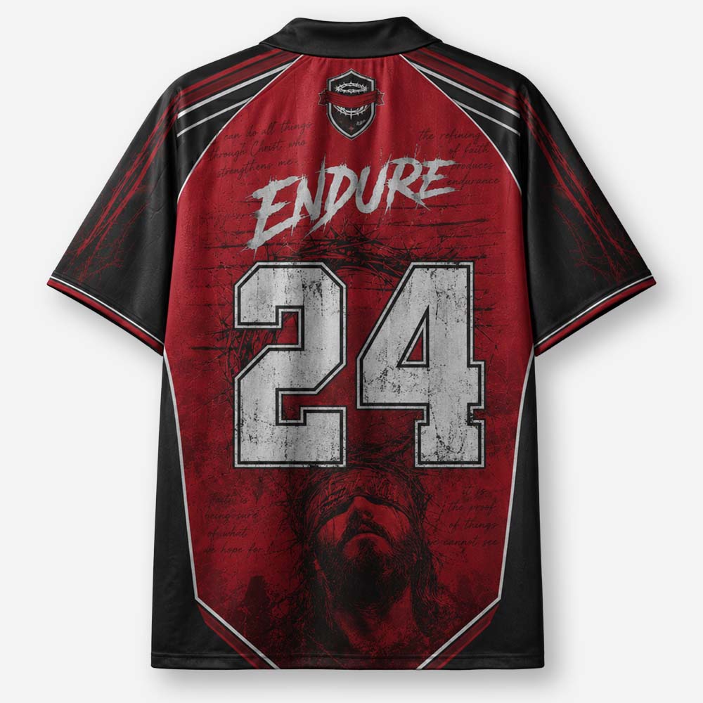 Blindfold Crown Graphic Collar Jersey