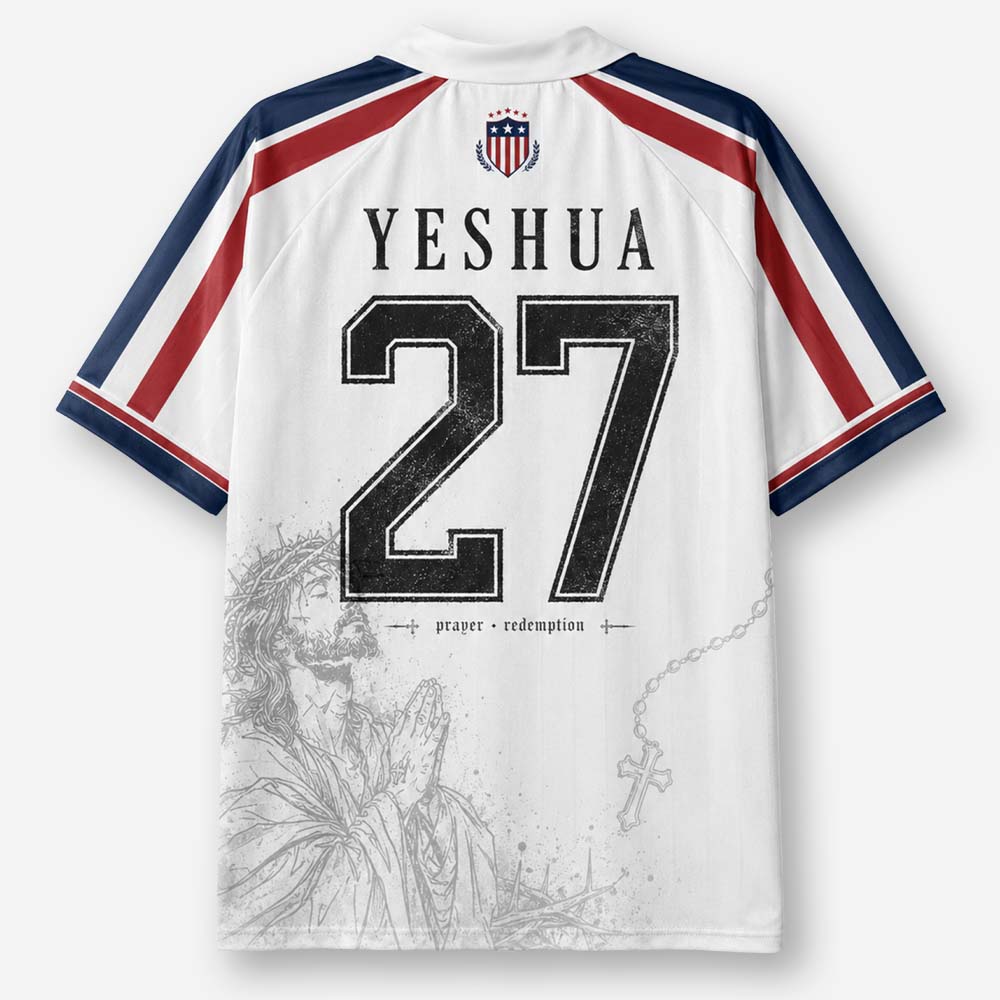 Thorned Portrait Graphic Collar Jersey