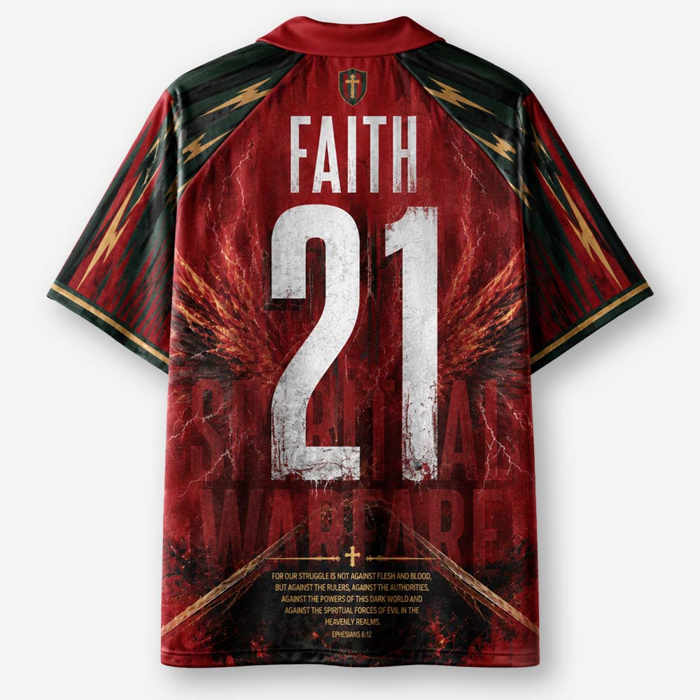Angel Warrior Graphic Collar Jersey