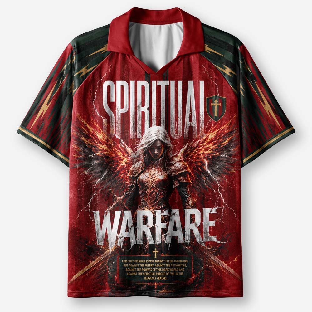 Angel Warrior Graphic Collar Jersey