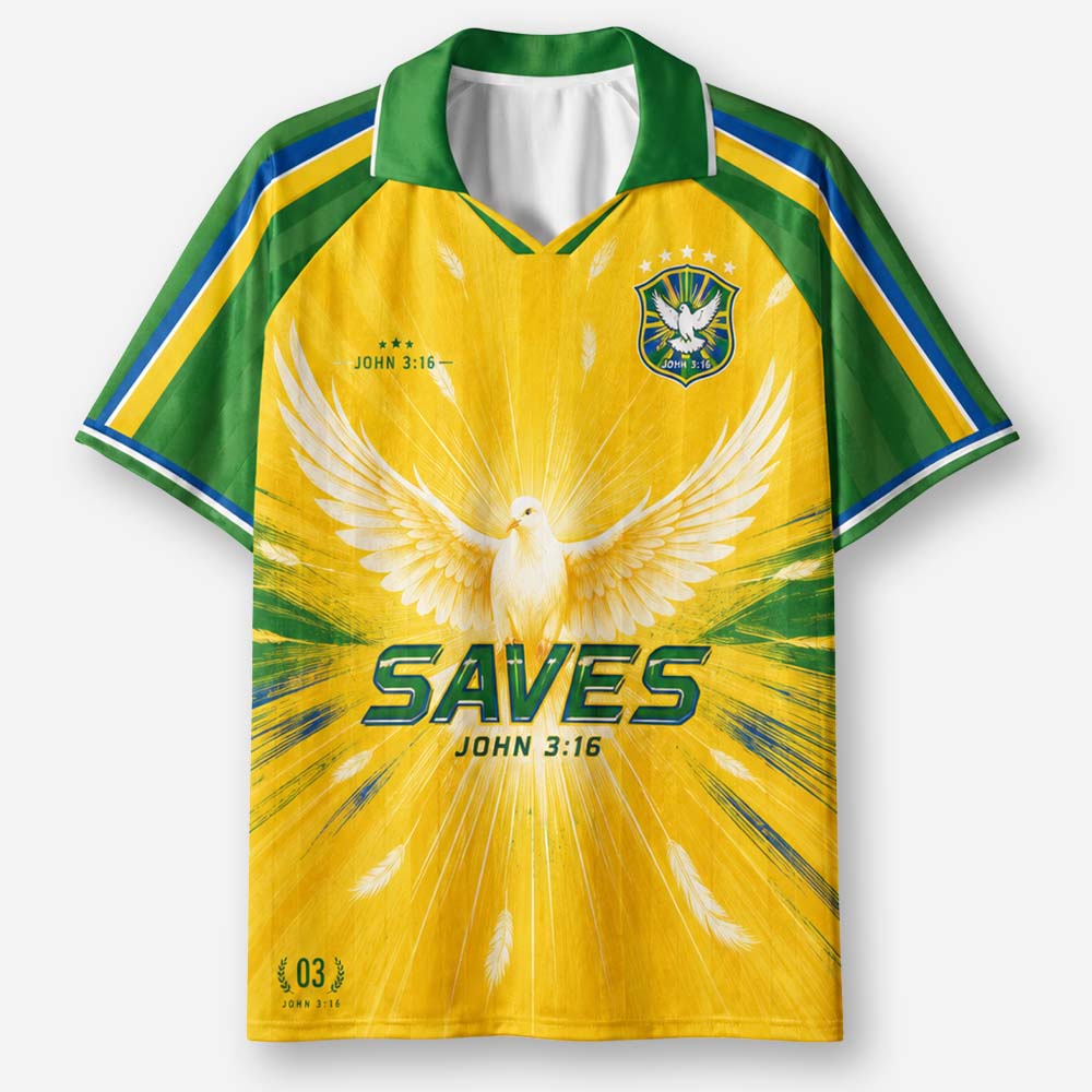 Dove Graphic Collar Jersey