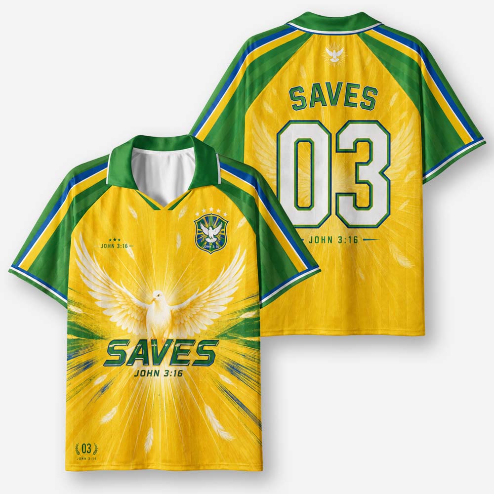 Dove Graphic Collar Jersey