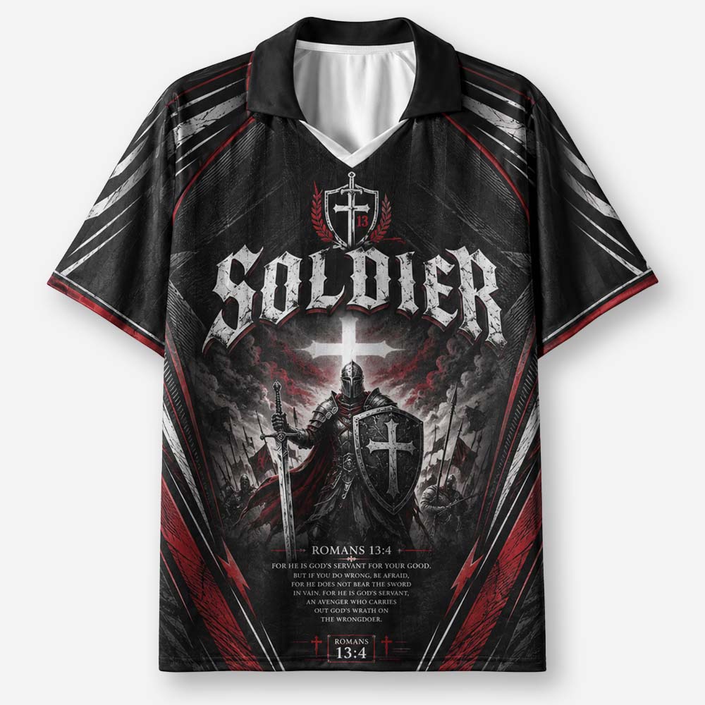 Battle Soldier Graphic Collar Jersey
