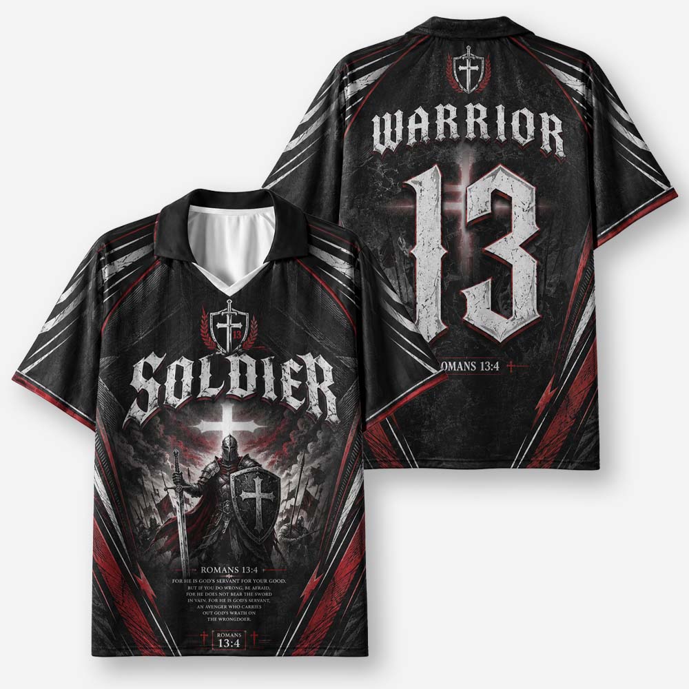 Battle Soldier Graphic Collar Jersey