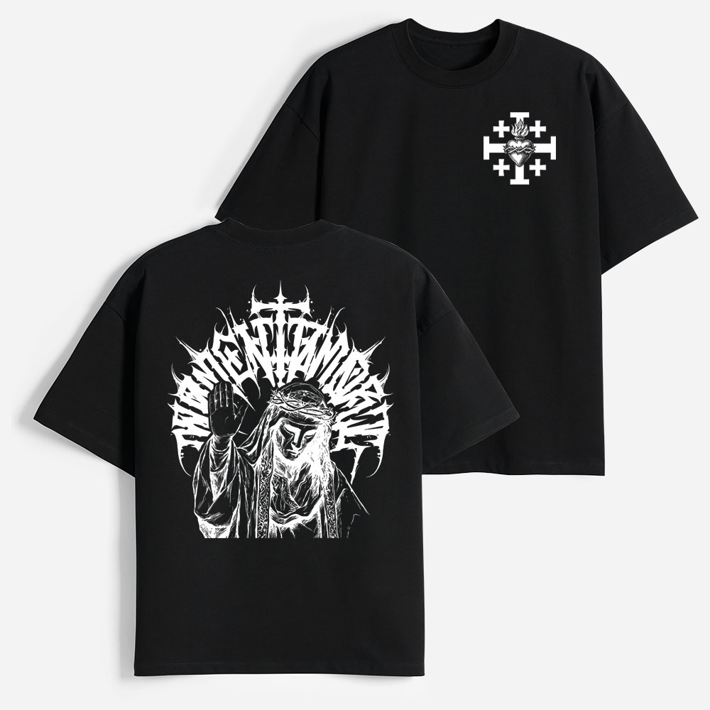 Masked Knight Heavyweight Cotton Graphic T-Shirt
