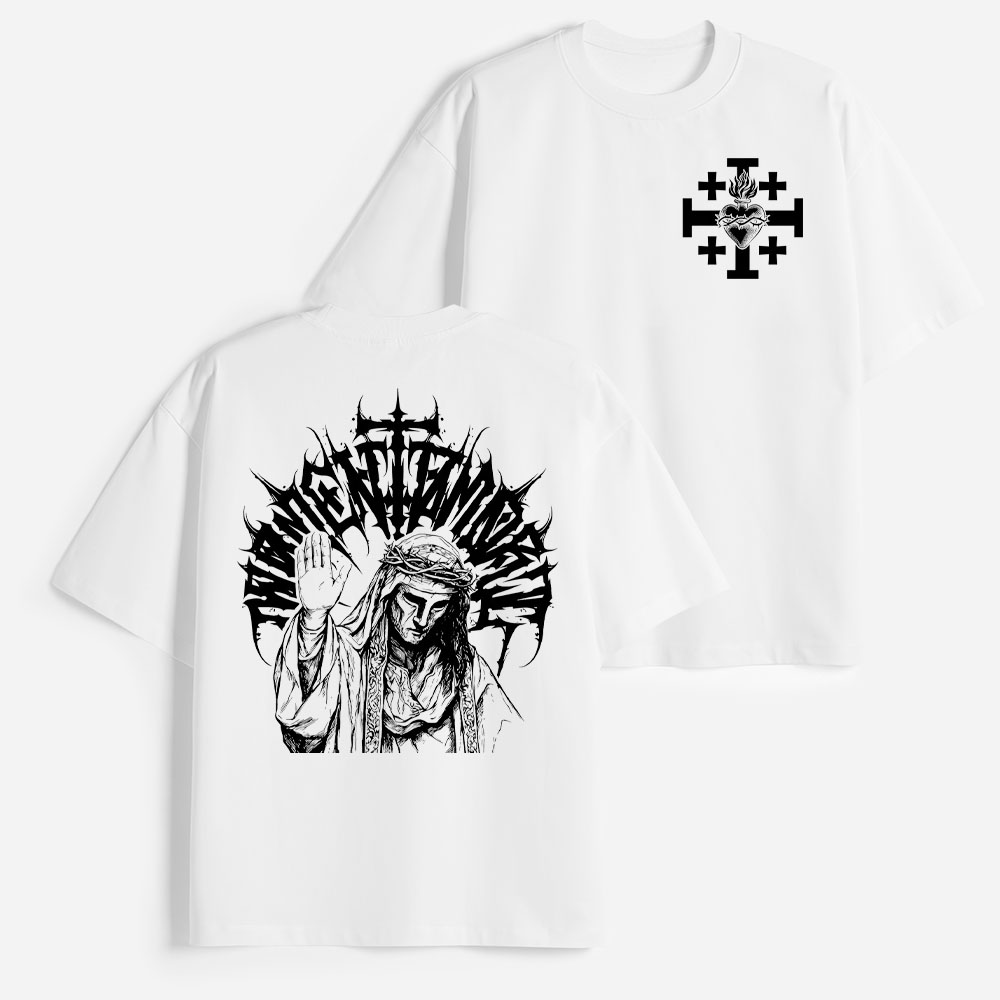 Masked Knight Heavyweight Cotton Graphic T-Shirt