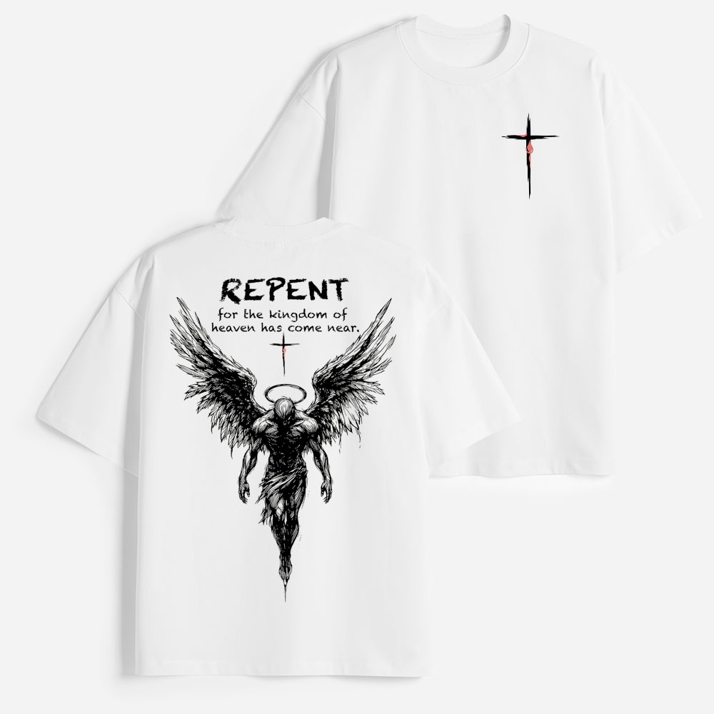 Repent Heavyweight Cotton Graphic T-Shirt