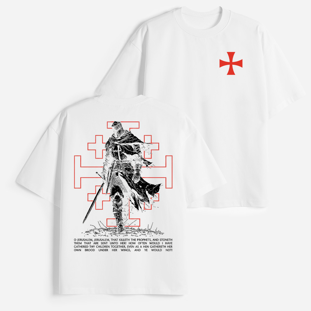 Red Knight Heavyweight Cotton Graphic T-Shirt