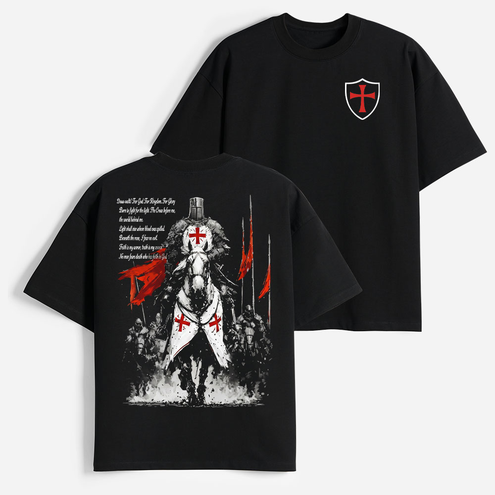 Mounted Knight Heavyweight Cotton Graphic T-Shirt