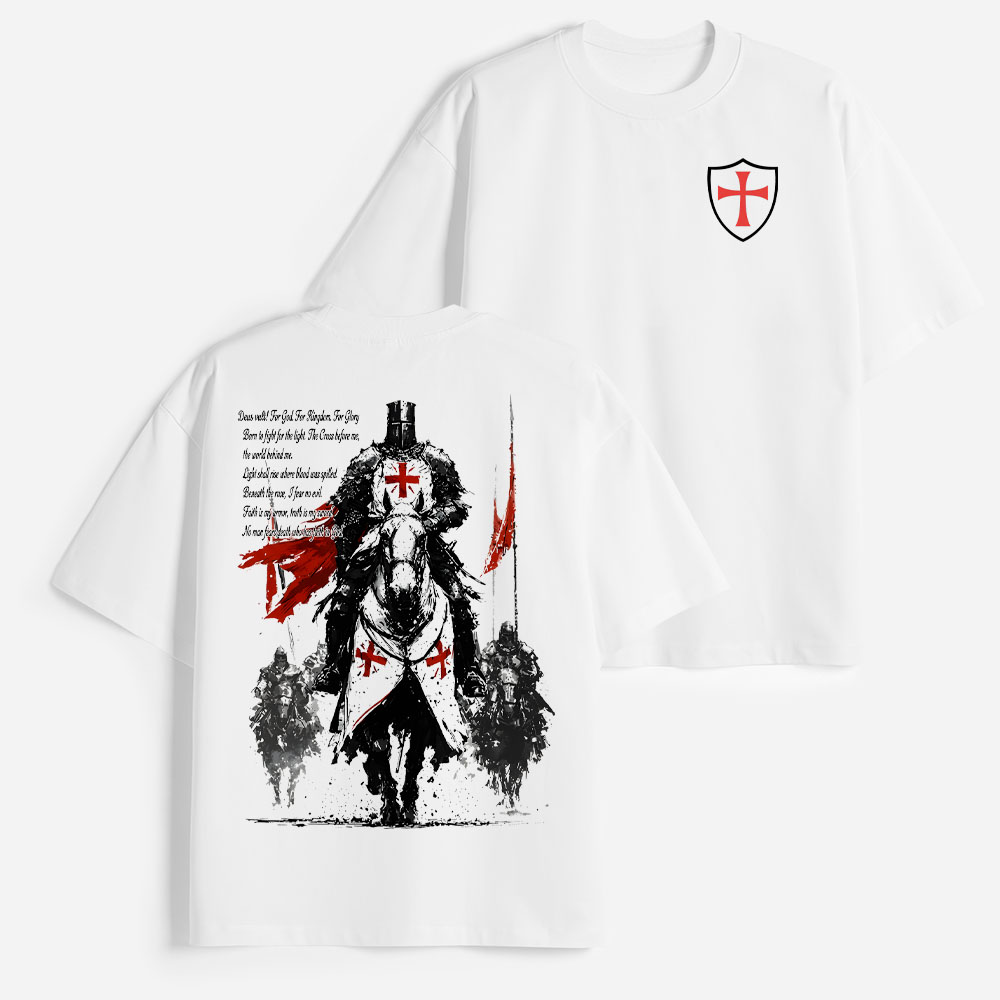 Mounted Knight Heavyweight Cotton Graphic T-Shirt