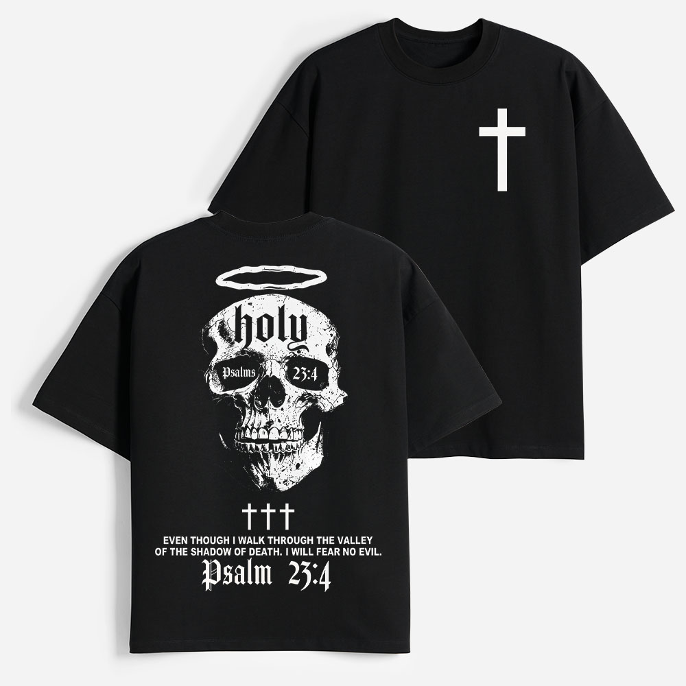 Fearless Skull Heavyweight Cotton Graphic T-Shirt