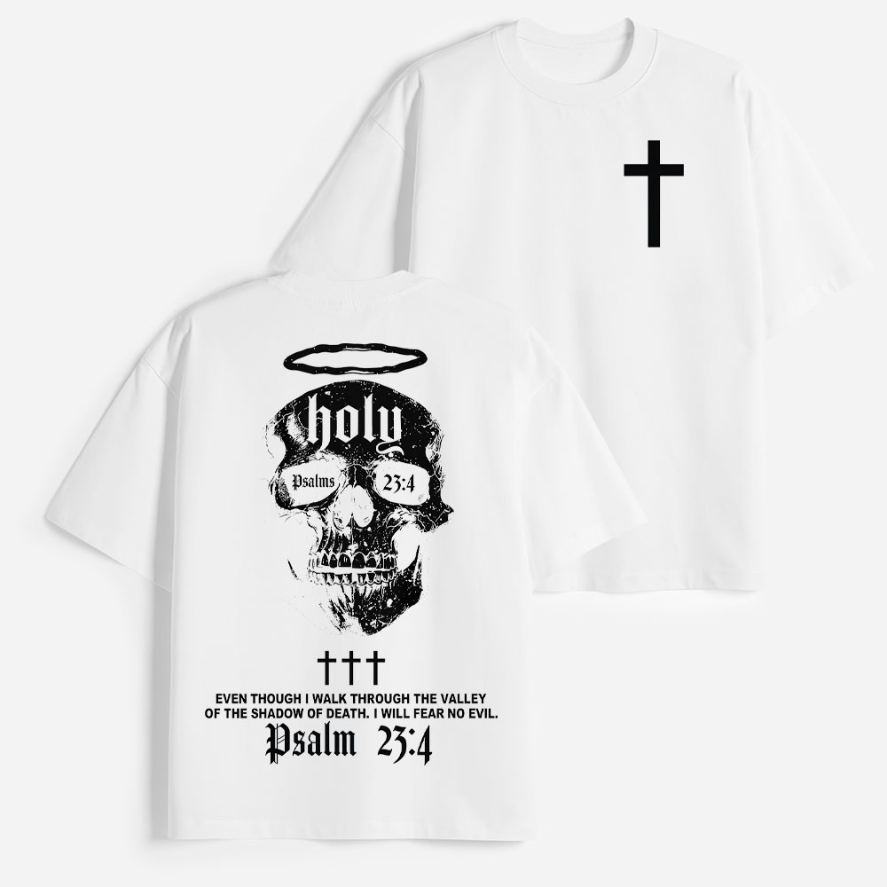 Fearless Skull Heavyweight Cotton Graphic T-Shirt