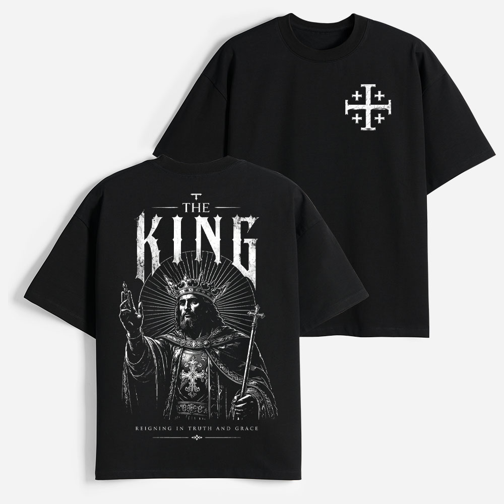 Crowned Ruler Heavyweight Cotton Graphic T-Shirt