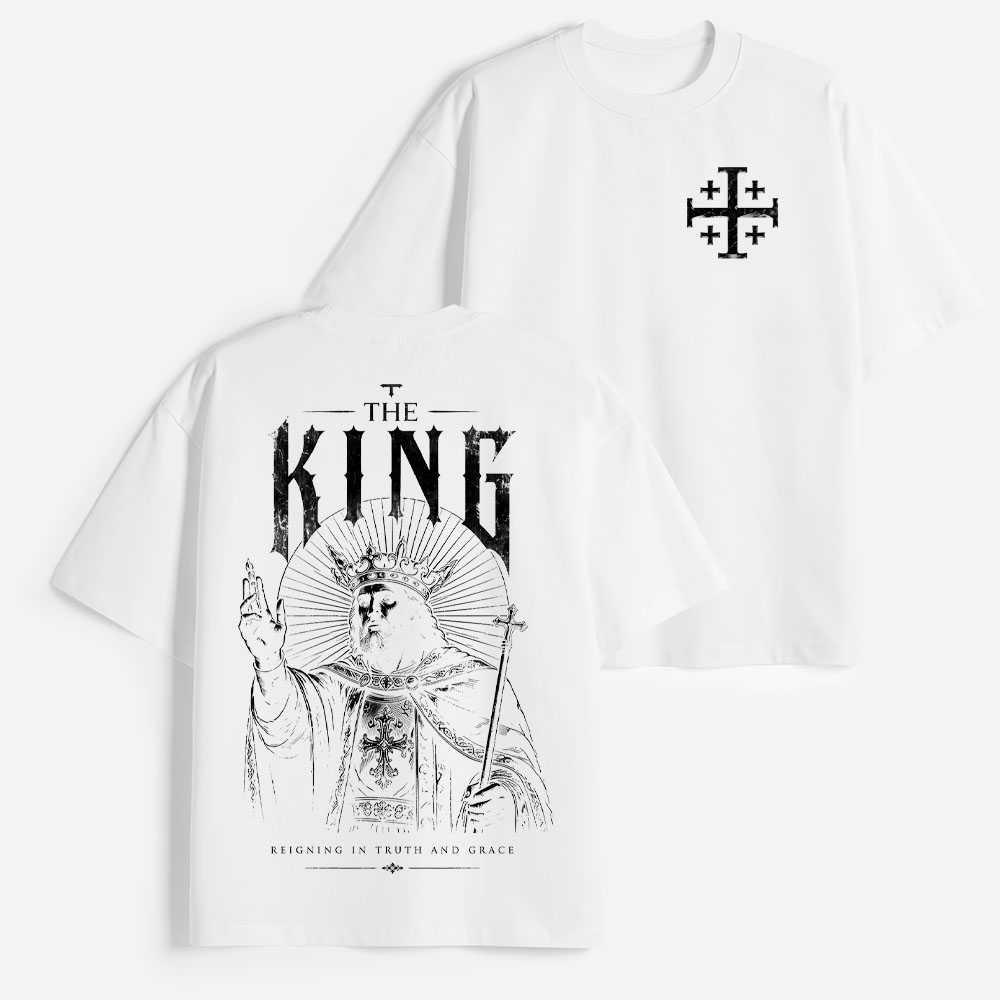 Crowned Ruler Heavyweight Cotton Graphic T-Shirt