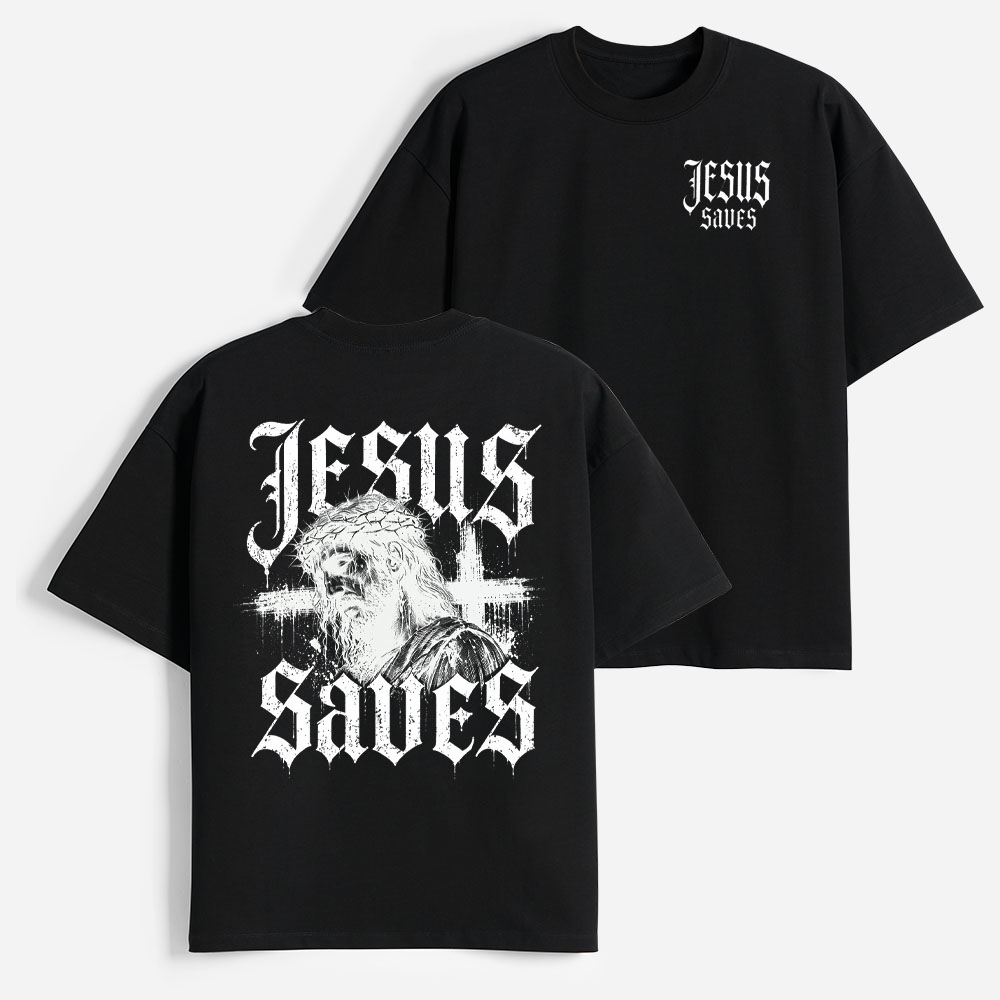 Rescue Portrait Heavyweight Cotton Graphic T-Shirt