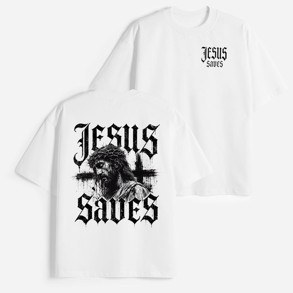 Rescue Portrait Heavyweight Cotton Graphic T-Shirt