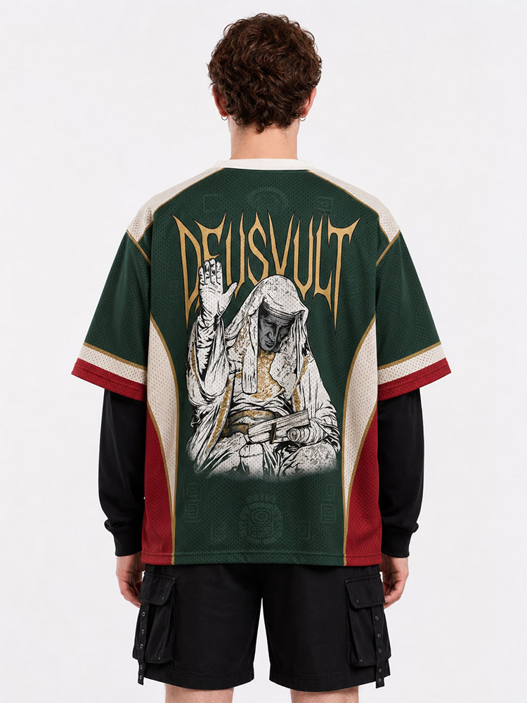 Masked King Graphic Mesh Jersey