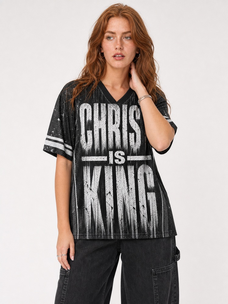 Crown Statement Graphic Mesh Jersey