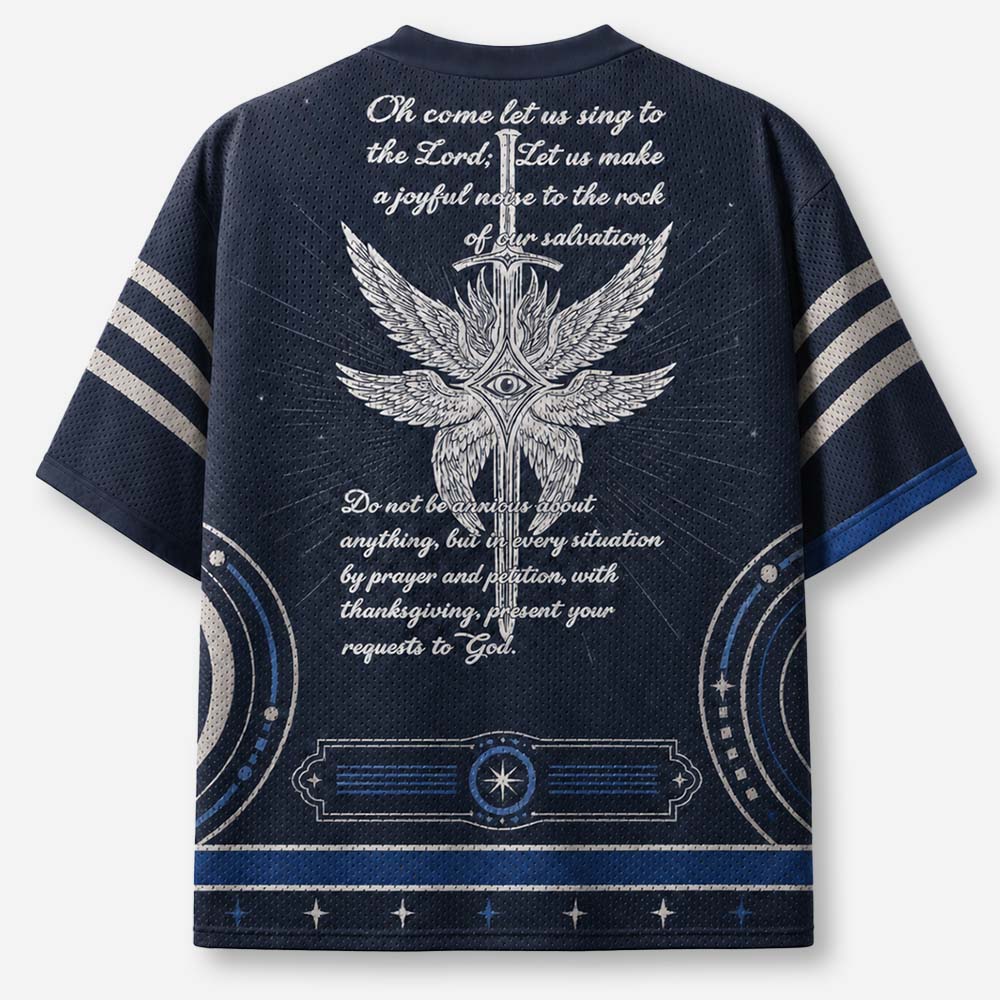 Eye Wing Graphic Mesh Jersey