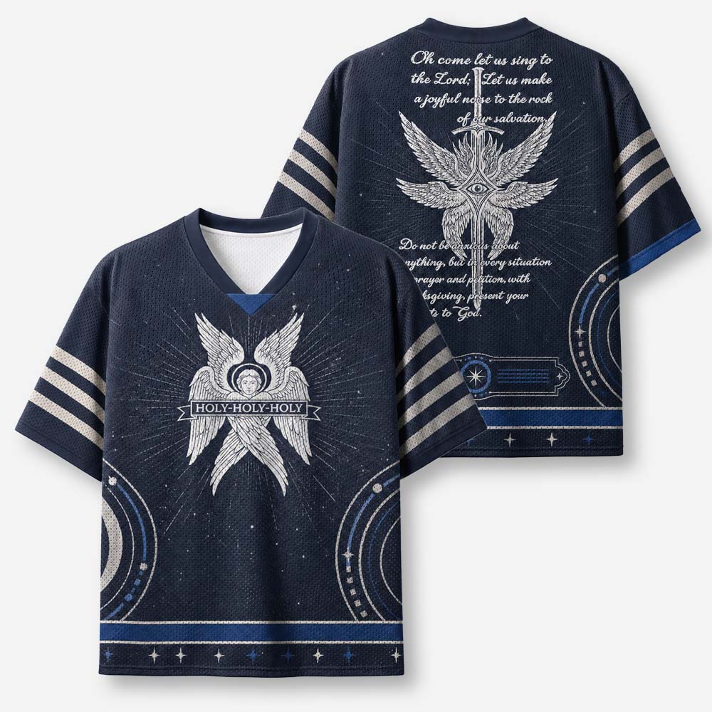 Eye Wing Graphic Mesh Jersey