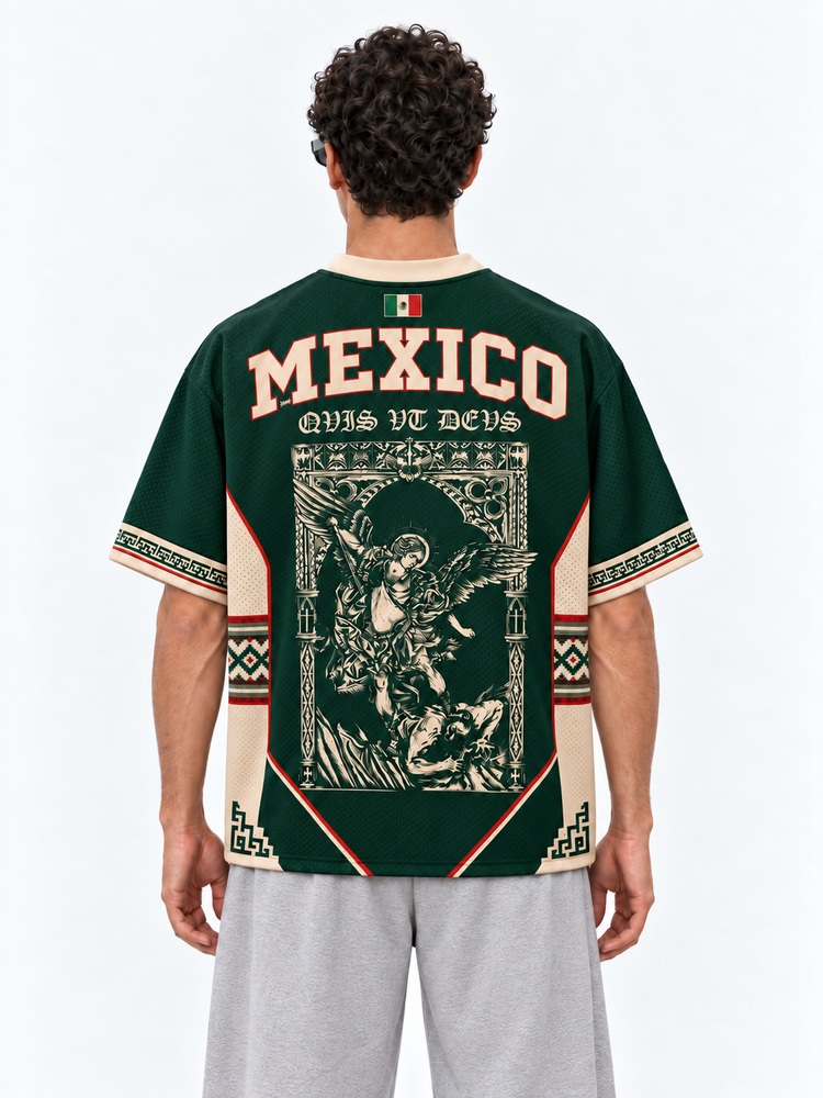 Angel Graphic Graphic Mesh Jersey