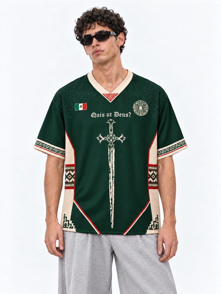 Angel Graphic Graphic Mesh Jersey