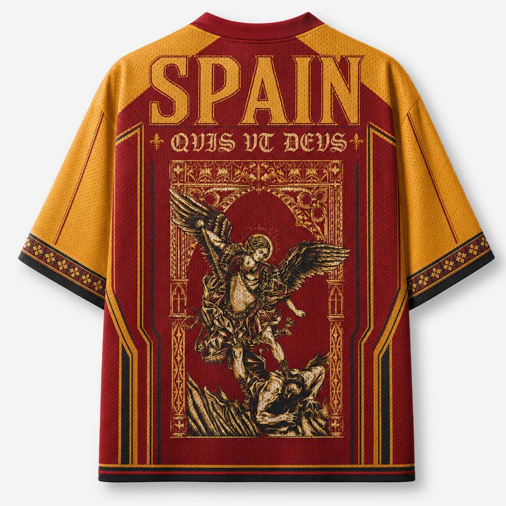 Angel Graphic Graphic Mesh Jersey