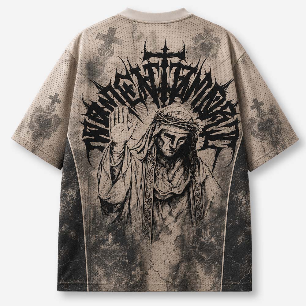 Masked Knight Graphic Mesh Jersey