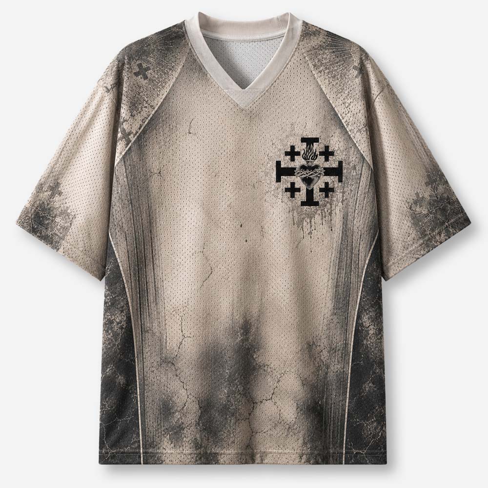 Masked Knight Graphic Mesh Jersey