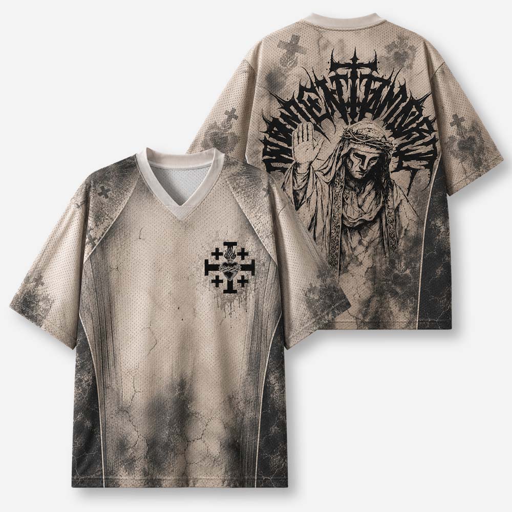 Masked Knight Graphic Mesh Jersey