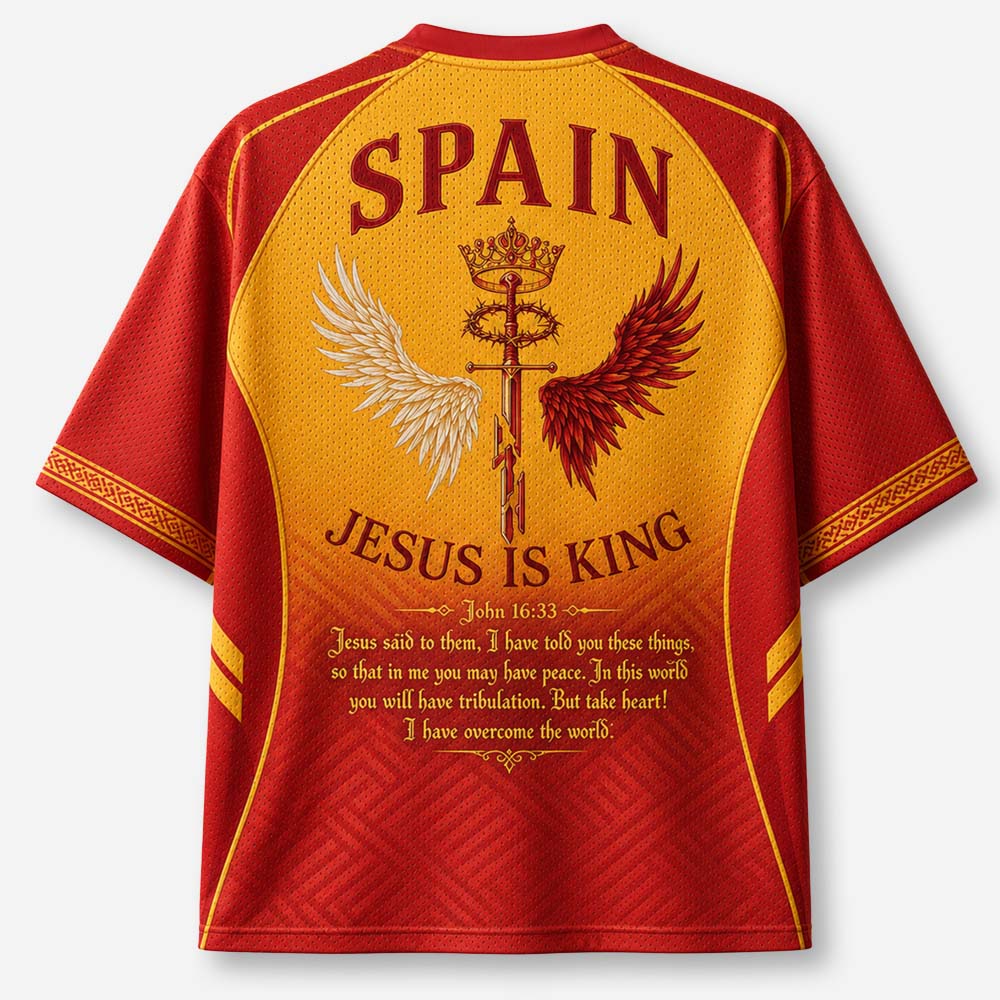 Winged Crown Graphic Mesh Jersey