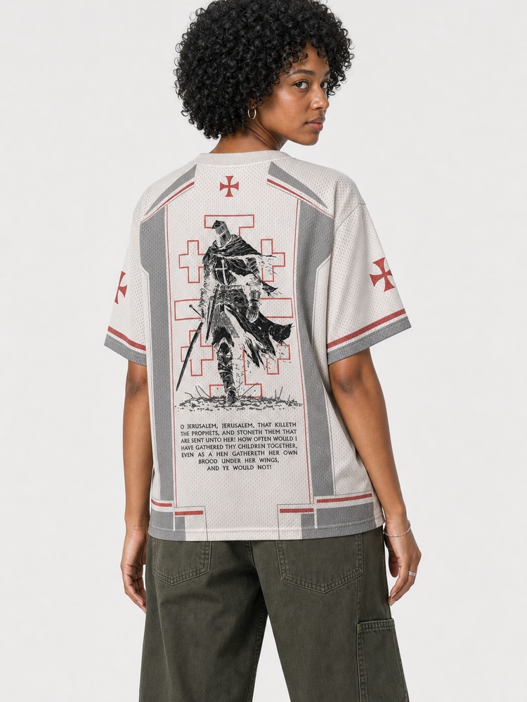Red Knight Graphic Mesh Jersey