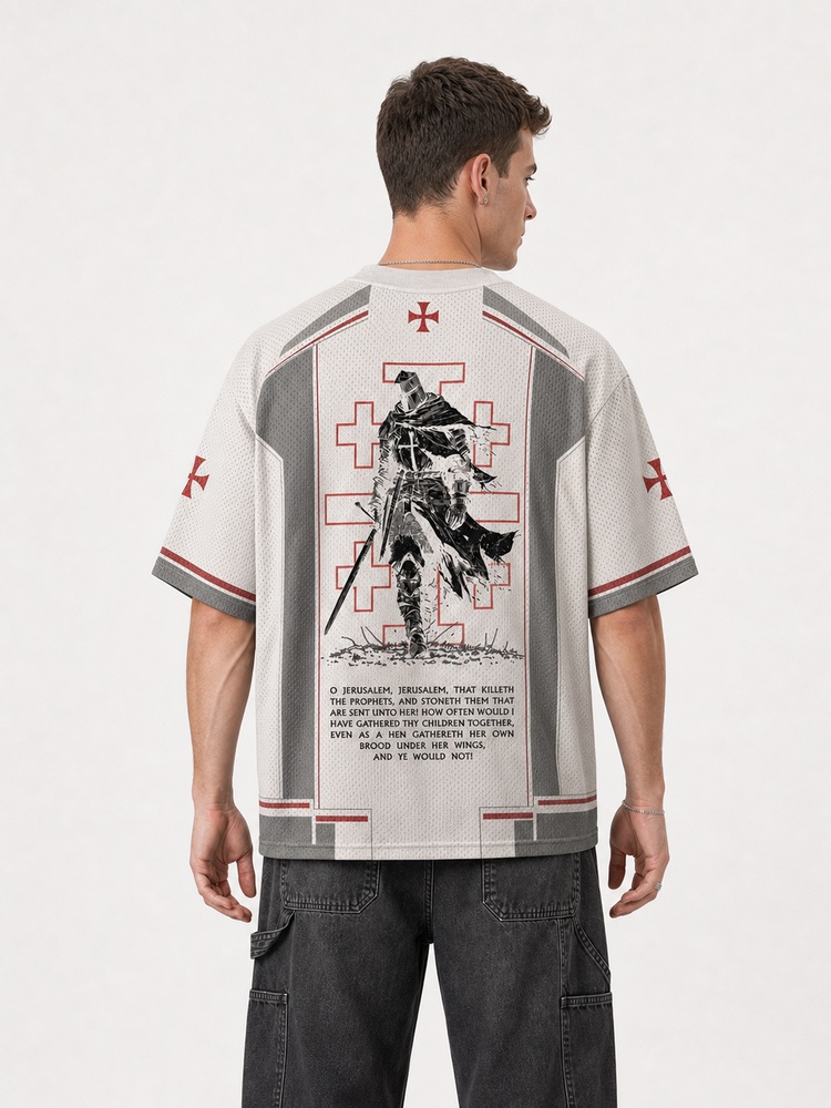 Red Knight Graphic Mesh Jersey