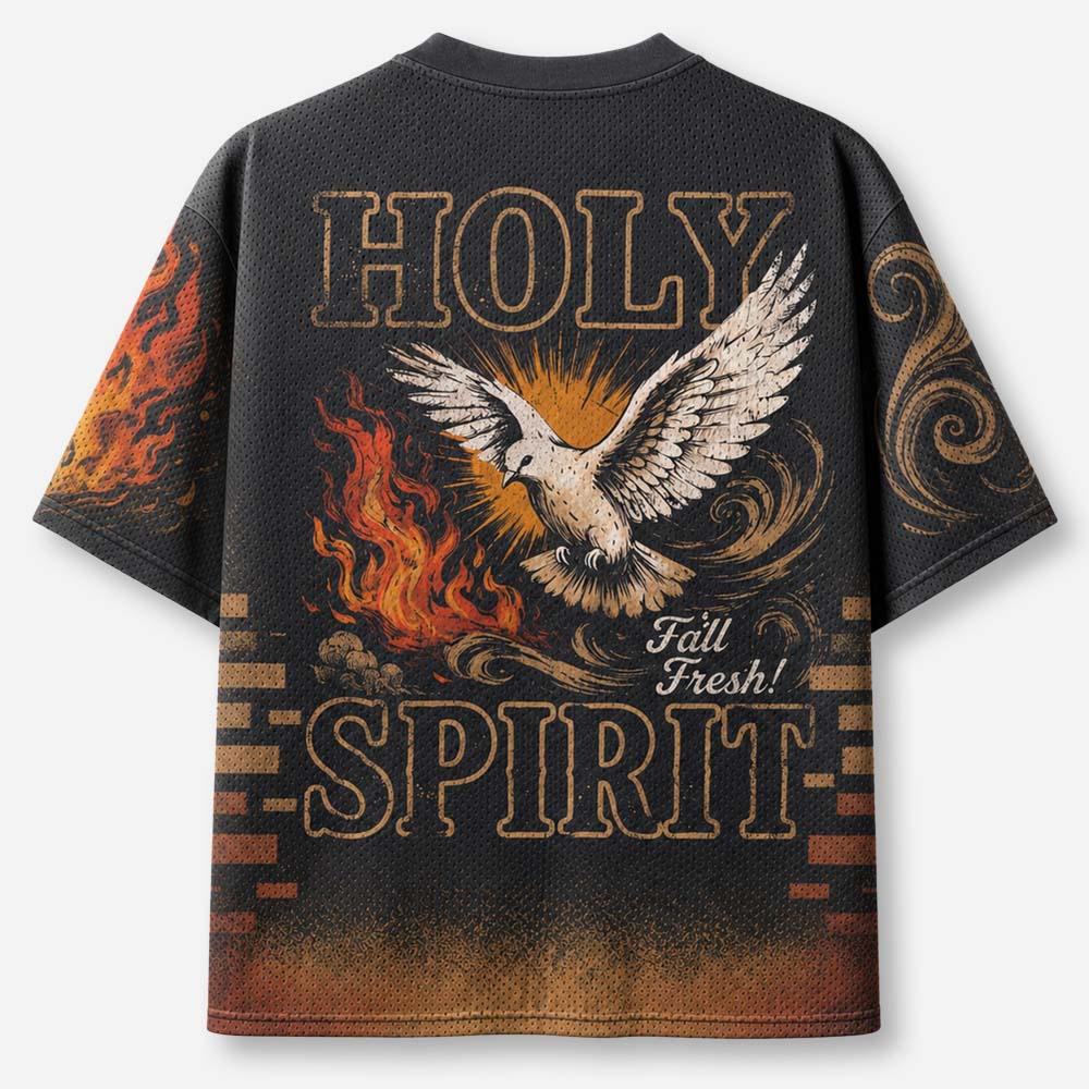 Dove Flame Graphic Mesh Jersey