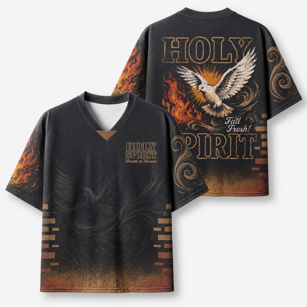 Dove Flame Graphic Mesh Jersey