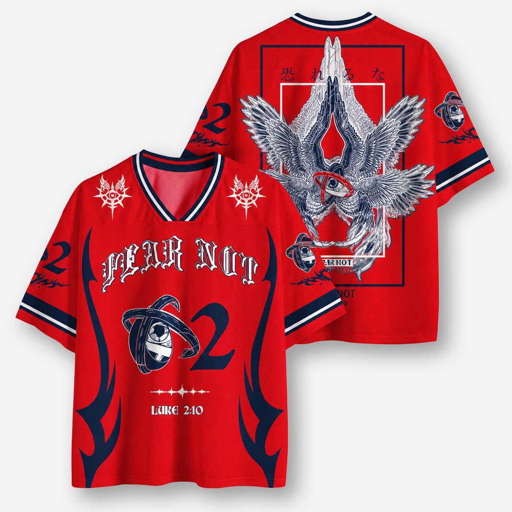 Fearless Eye Wing Graphic Mesh Jersey