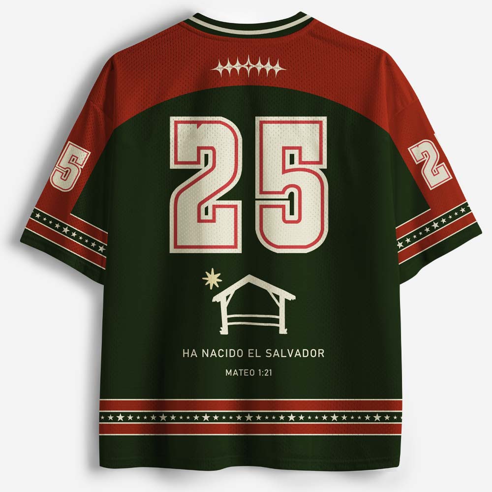 Christmas Star Graphic Mesh Jersey