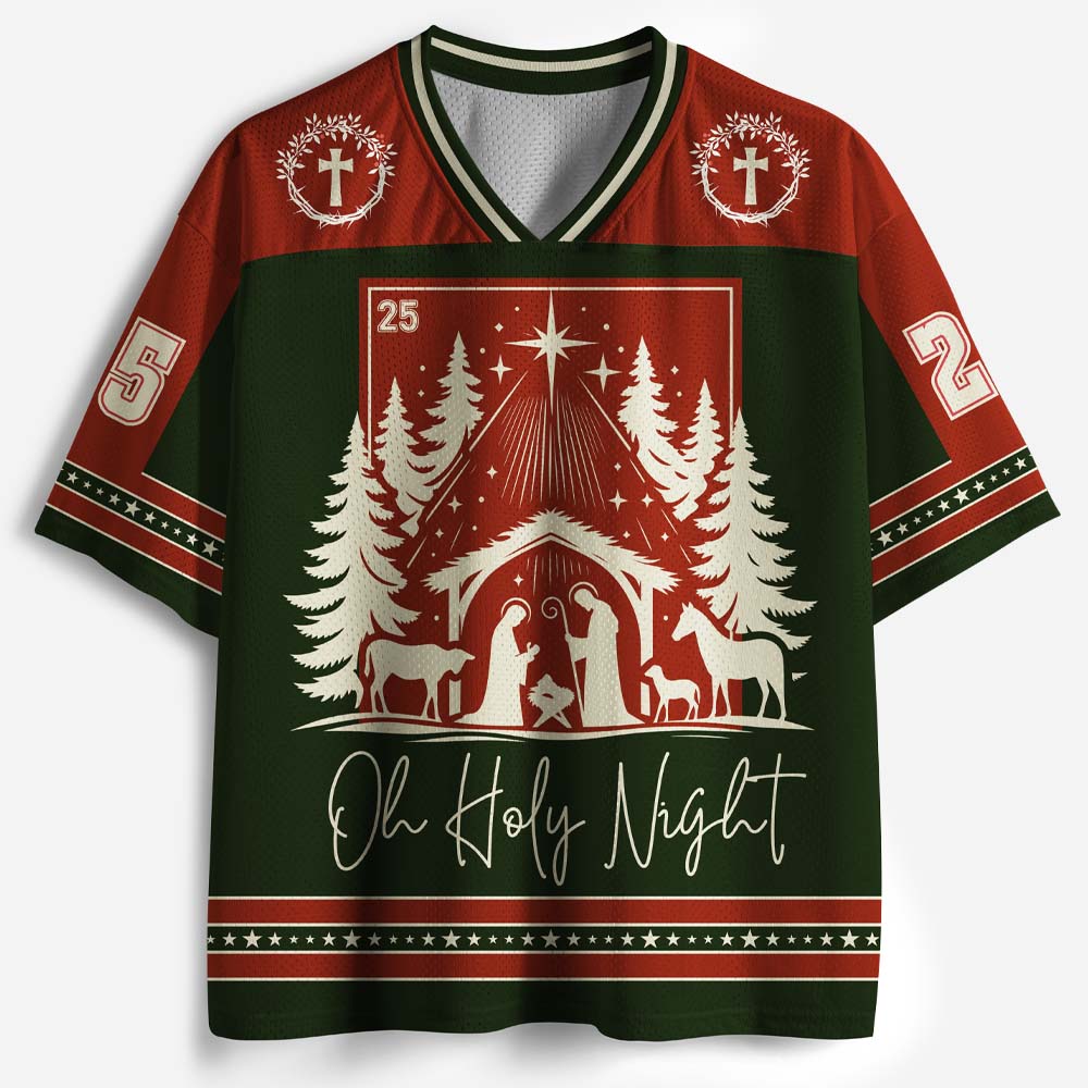 Christmas Star Graphic Mesh Jersey