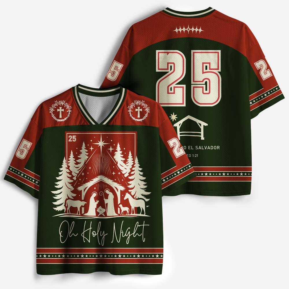 Christmas Star Graphic Mesh Jersey