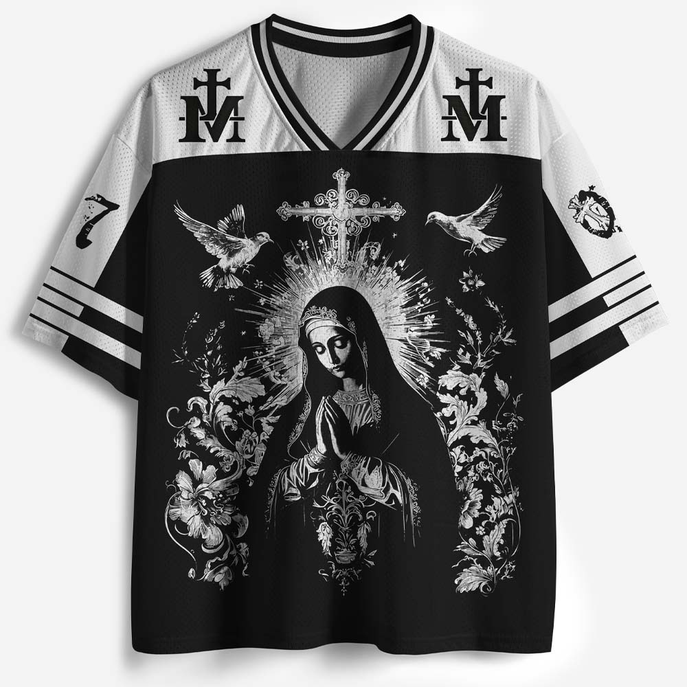 Dove Garden Graphic Mesh Jersey
