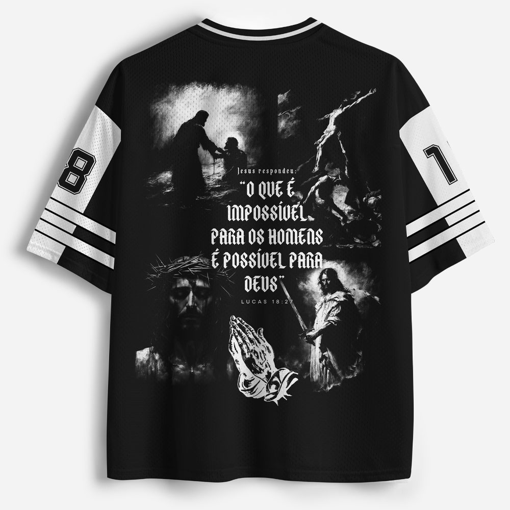 Impossible Path Graphic Mesh Jersey