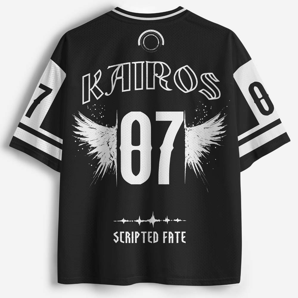 Fallen Angel Wings Graphic Mesh Jersey