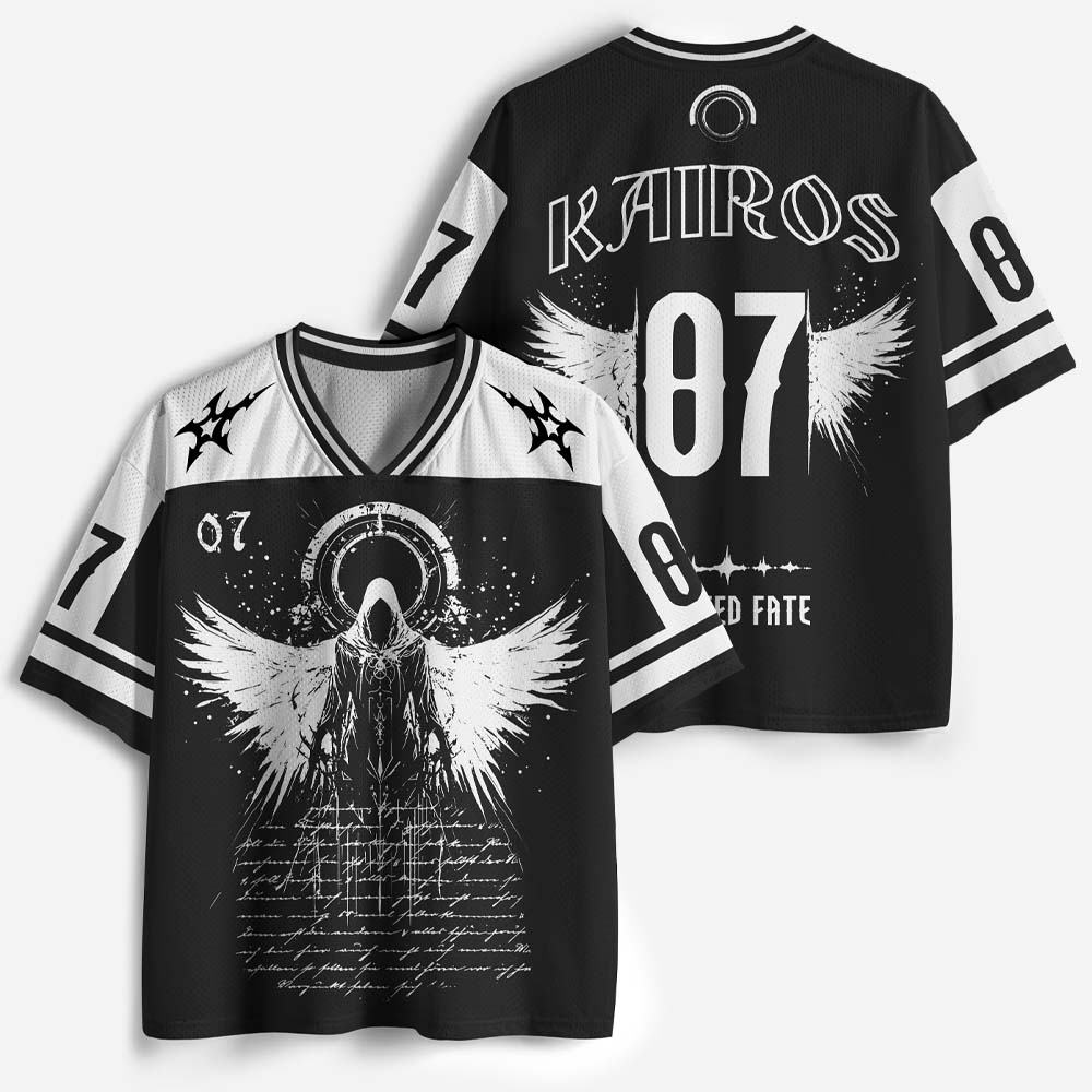 Fallen Angel Wings Graphic Mesh Jersey