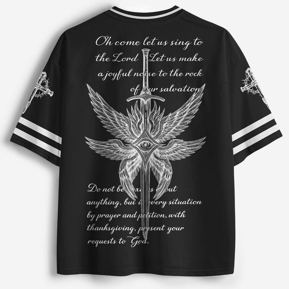 Eye Wing Graphic Mesh Jersey