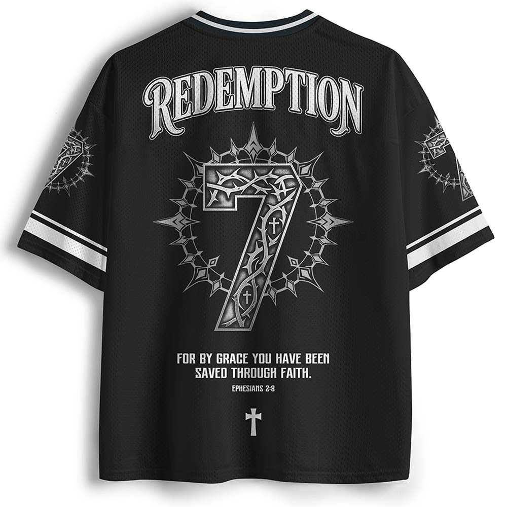 Gothic Veil Graphic Mesh Jersey
