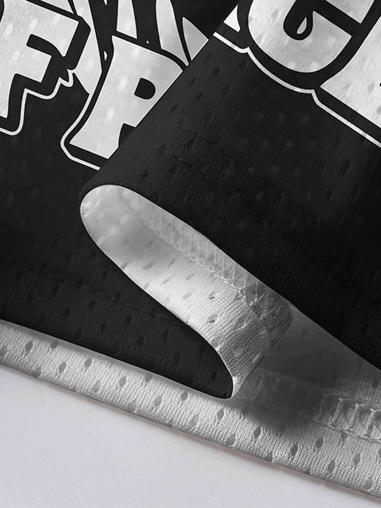 Peace Crown Graphic Mesh Jersey