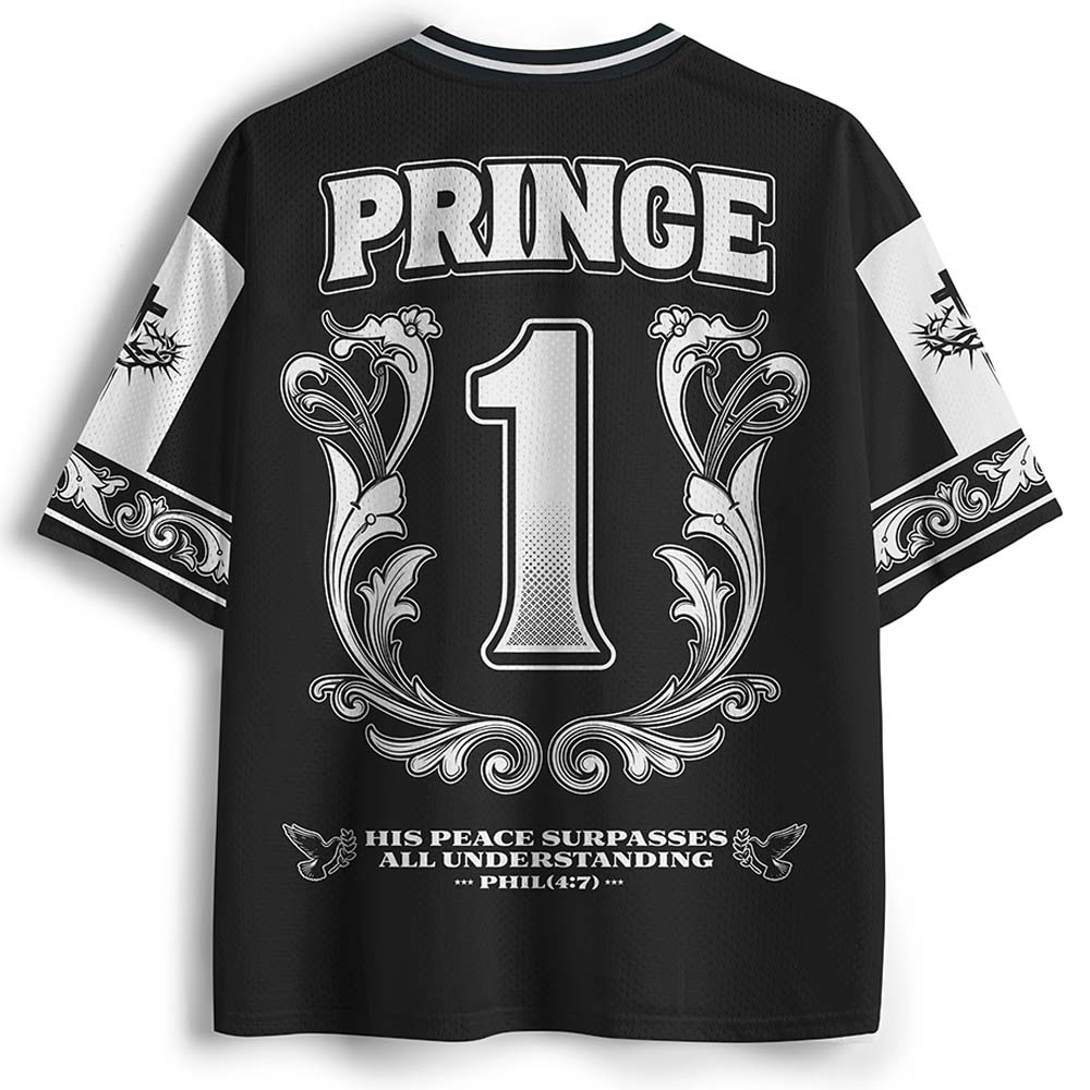 Peace Crown Graphic Mesh Jersey