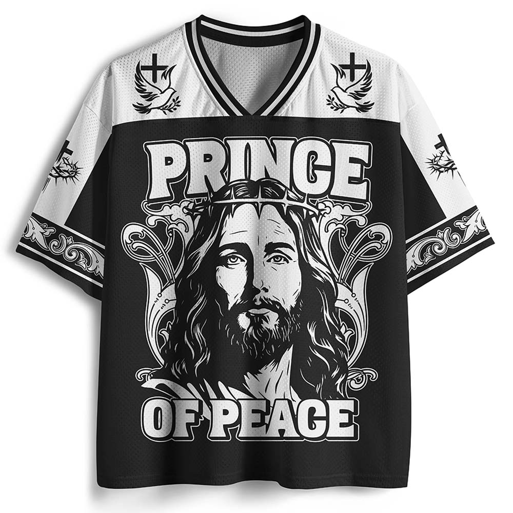 Peace Crown Graphic Mesh Jersey