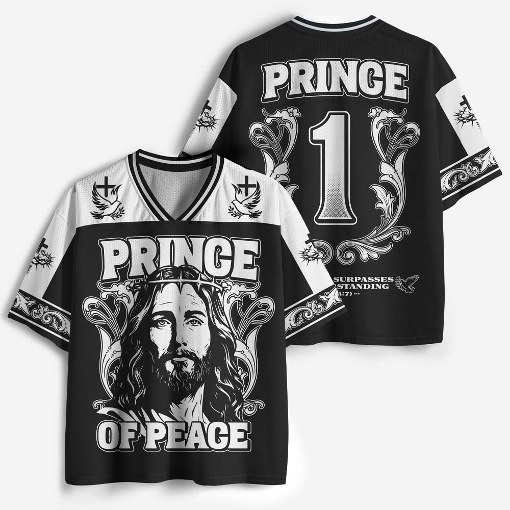 Peace Crown Graphic Mesh Jersey