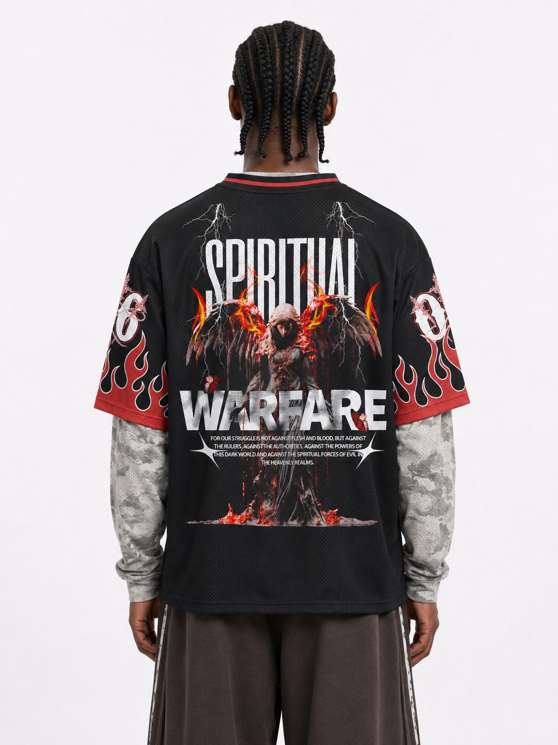 Angel Warrior Graphic Mesh Jersey